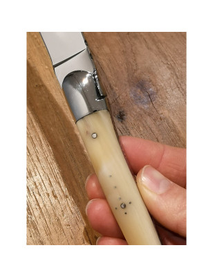 Set 6 coltelli bistecca Le couteau de Laguiole punta di Corno