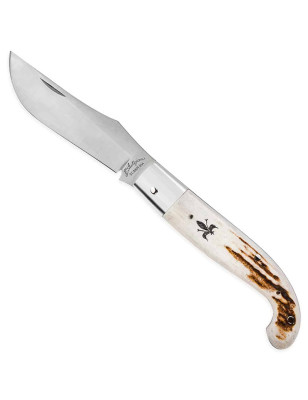 Coltello regionale Zuava L'artigiano Scarperia manico Cervo. Coltelleria Piva Conselve