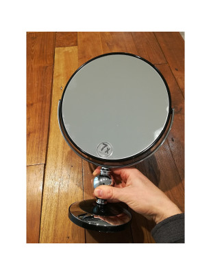 Specchio con base Acca Kappa ingrandimento 7X cm 20 nero