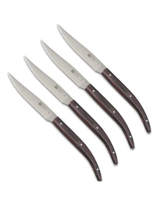 Set 4 coltelli di qualità per bistecca carne fiorentina tagliata