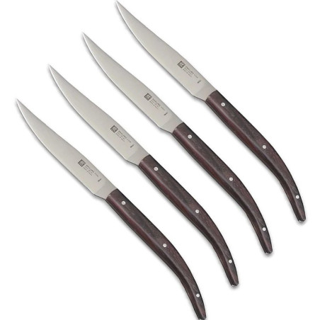 Set 4 coltelli di qualità per bistecca carne fiorentina tagliata