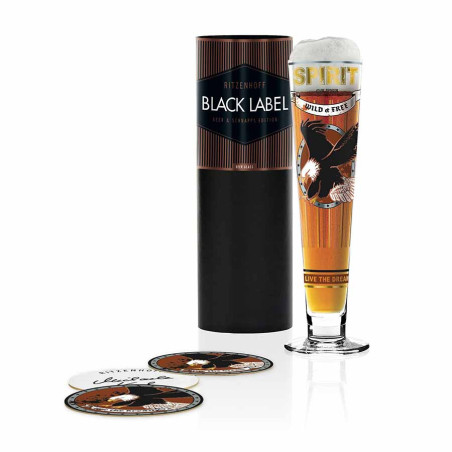 Bicchiere birra Black Label Ritzenhoff Michaela Koch 385 ml