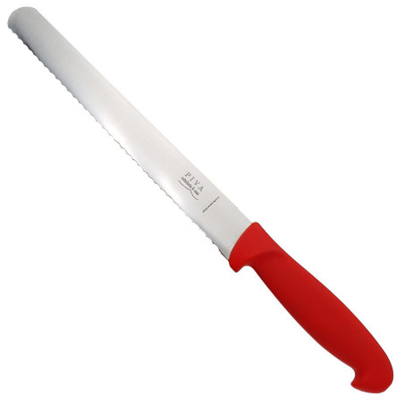 Coltello pane professionale Coltelleria Piva, lama seghettata lunga 24 cm