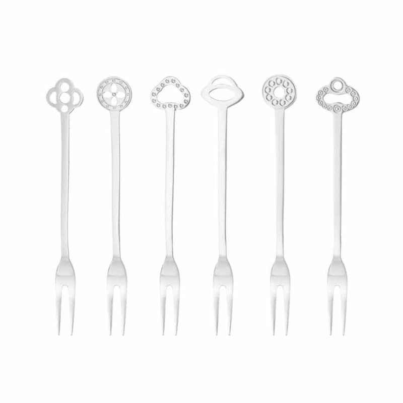 Set 6 forchettine party oriental Sambonet inox