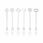Set 6 forchettine party oriental Sambonet inox