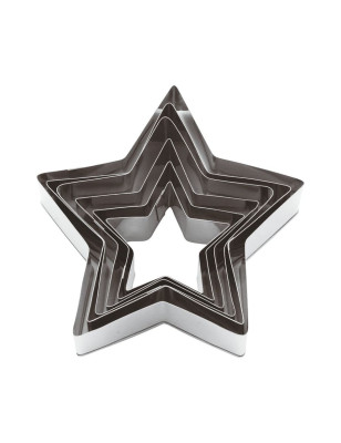Set 6 coppapasta stella Paderno acciaio inox misure in scala