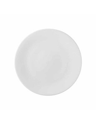 Piatto piano in bone china per frutta e dolci
