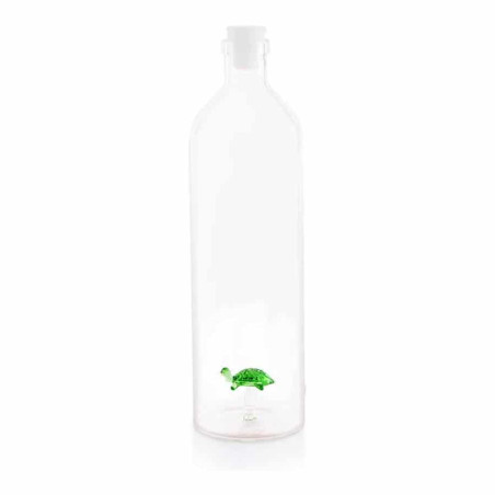 Bottiglia realizzata in vetro con tappo silicone Balvi Tartaruga 1,2 L