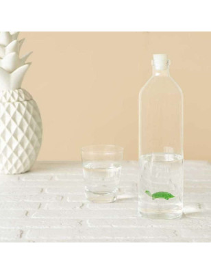 Bottiglia realizzata in vetro con tappo silicone Balvi Tartaruga 1,2 L