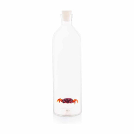 Bottiglia in vetro borosilicato tappo in silicone Balvi Granchio 1,2 L