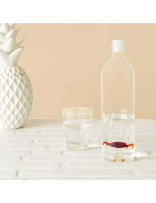 Bottiglia in vetro borosilicato tappo in silicone Balvi Granchio 1,2 L