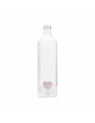 Bottiglia acqua in vetro Balvi cuore 1,2 litri