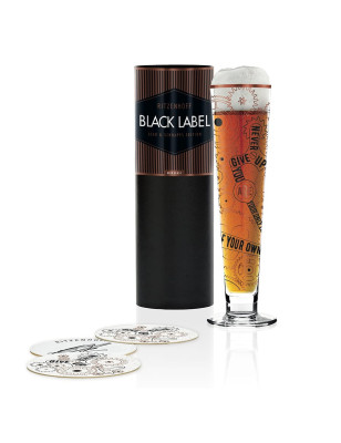 Bicchiere birra Ritzenhoff Black Label Burkhard Neie 385 ml