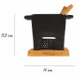 Set per fonduta Boska in porcellana nera 400 ml Set per fonduta Boska in porcellana nera 400 ml