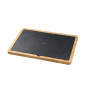 Piatto rettangolare Cilio ardesia e legno 33 x 23 cm Piatto rettangolare Cilio ardesia e legno 33 x 23 cm