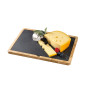 Piatto rettangolare Cilio ardesia e legno 33 x 23 cm Piatto rettangolare Cilio ardesia e legno 33 x 23 cm