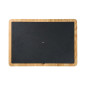 Piatto rettangolare Cilio ardesia e legno 33 x 23 cm Piatto rettangolare Cilio ardesia e legno 33 x 23 cm
