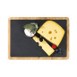 Piatto rettangolare Cilio ardesia e legno 33 x 23 cm Piatto rettangolare Cilio ardesia e legno 33 x 23 cm