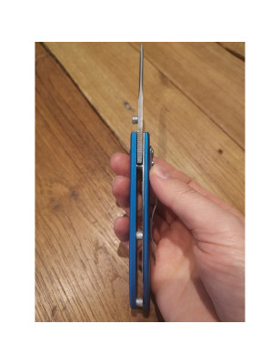 Coltello da tasca Fox 498OCS manico alluminio blu