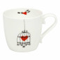 Mug Konitz cuori gabbia in Bone China 425 ml Mug Konitz cuori gabbia in Bone China 425 ml