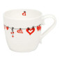 Mug Konitz cuori vestiti in bone china 425 ml Mug Konitz cuori vestiti in bone china 425 ml