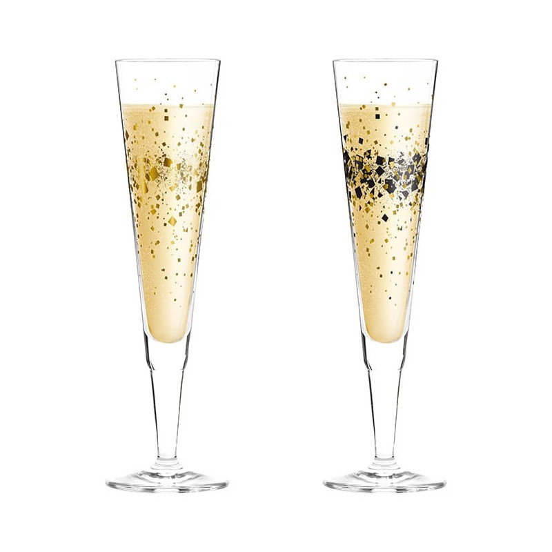 Set 2 calici Champagne Ritzenhoff giorno e notte