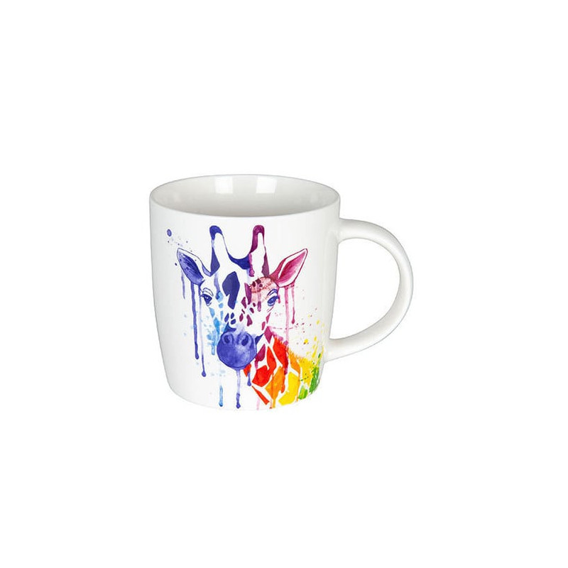 Tazza Konitz Giraffa acquerellata in Bone China 350 ml Tazza Konitz Giraffa acquerellata in Bone China 350 ml