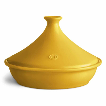 Tajine Emile Henry ceramica giallo girasole 32 cm