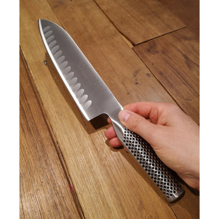 Coltello Santoku alveolato Global G-80 cm 18