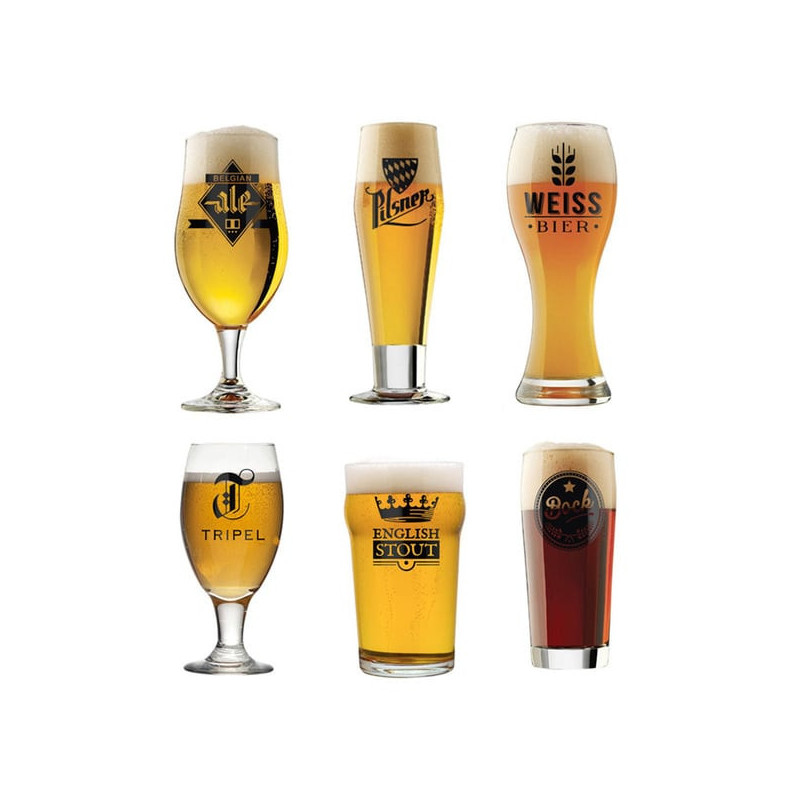 Set 6 bicchieri da Birra Balvi L'Hédoniste Set 6 bicchieri da Birra Balvi L'Hédoniste