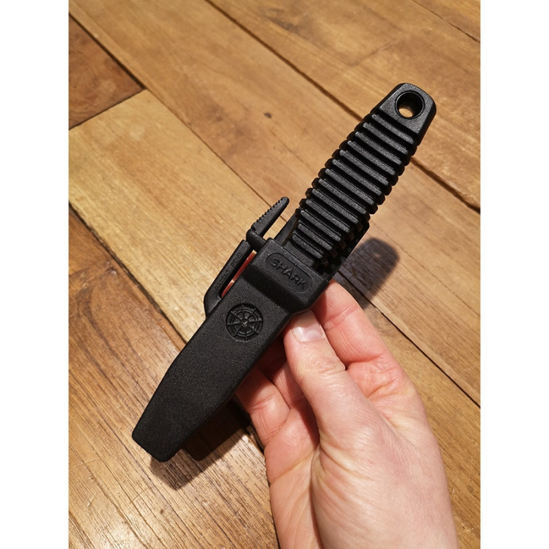 Coltello sub subacqueo lama fissa Mac Shark 9 PT nero