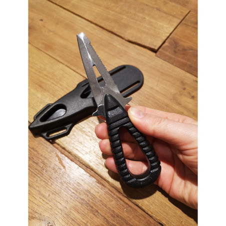 Coltello subacqueo lama fissa Mac Microsub PT nero