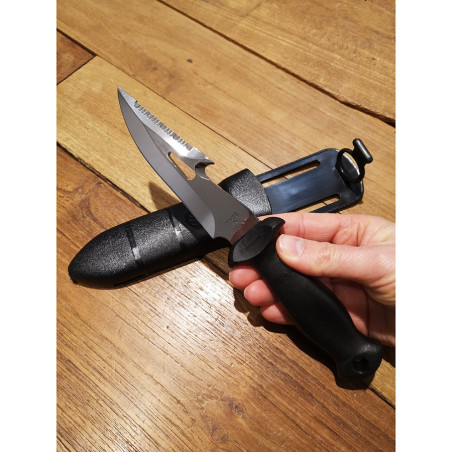 Coltello subacqueo lama fissa Mac Sub 12 CG nero