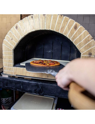 Pala per pizza Boska in alluminio con manico in legno