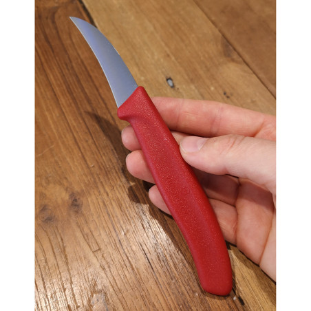 Spelucchino curvo frutta e verdura | Victorinox rosso 6 cm