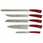 Set 5 coltelli Berkel elegance manico rosso