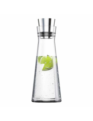 Caraffa refrigerante Emsa Flow Slim vetro e acciaio 1 litro
