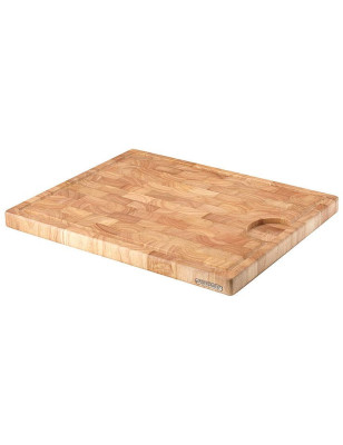 Tagliere da cucina Continenta in legno di gomma 42 x 34 cm