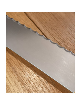 coltello da pane e dolci con lama seghettata super affilata