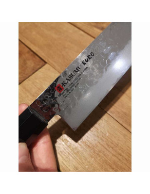 Coltello Santoku in damasco Kasumi Kuro 17 cm
