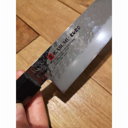Coltello Santoku in damasco Kasumi Kuro 17 cm
