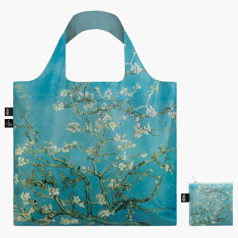 Borsa per spesa riciclata Loqi Bag Mandorlo in fiore di Van Gogh