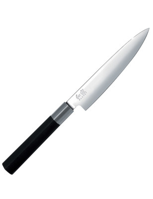 Coltello cuoco cucina utility Kai Wasabi black 6715U. Prodotto in Giappone