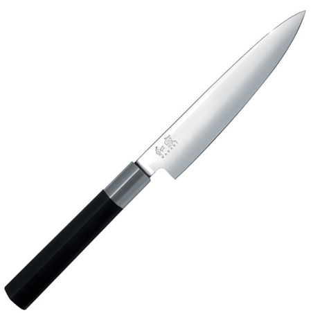 Coltello cuoco cucina utility Kai Wasabi black 6715U. Prodotto in Giappone