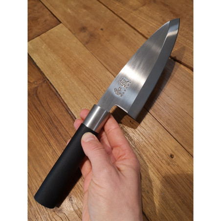 Coltello orientale Deba Kai Wasabi black 15 cm