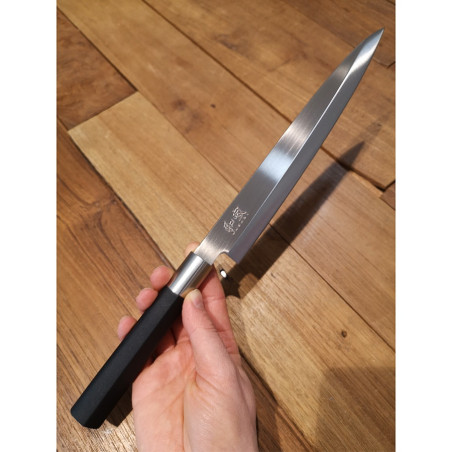 Coltello Yanagiba Kai Wasabi black 21 cm