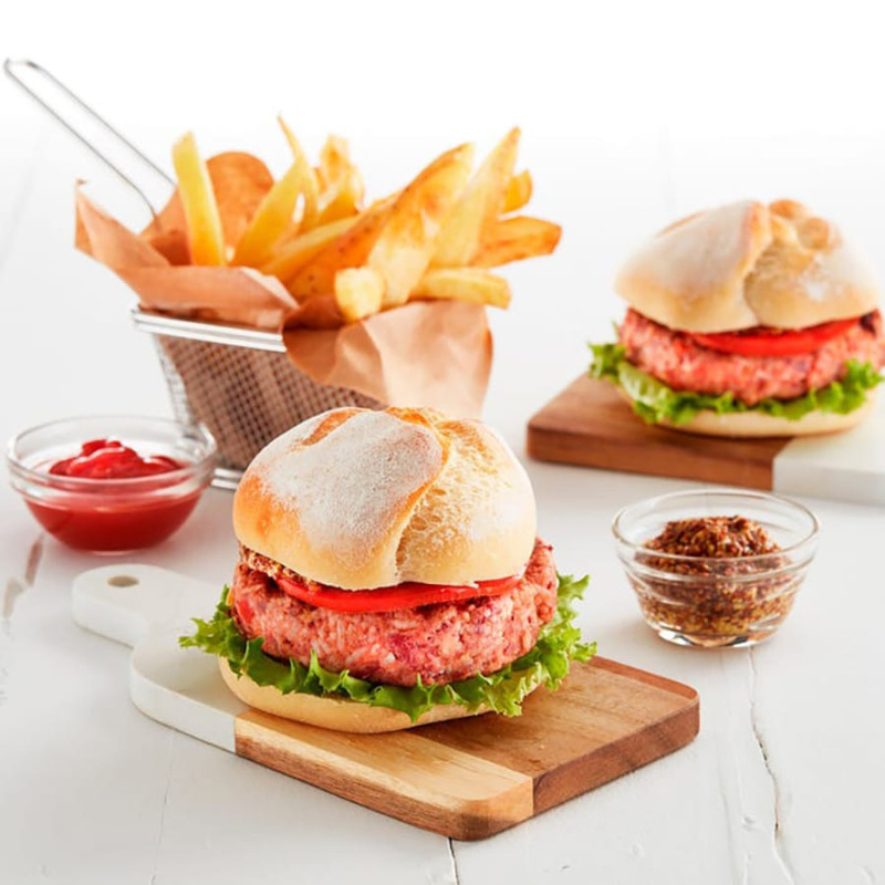 utensili da cucina: stampo hamburger in alluminio