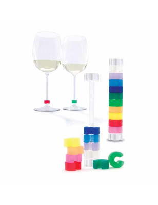 Identificatori bicchieri colorati Pulltex 10 pezzi