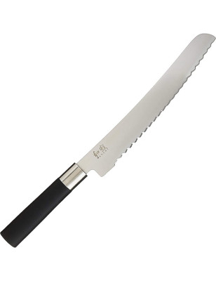 Coltello pane seghettato Kai Wasabi Black 6723B. Prodotto in Giappone