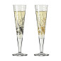 Set 2 calici Champagne Ritzenhoff notte d'oro Set 2 calici Champagne Ritzenhoff notte d'oro